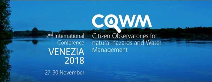 2nd International Conference Citizen Observatories for natural hazards and Water Management 27-30 November 2018, Venice